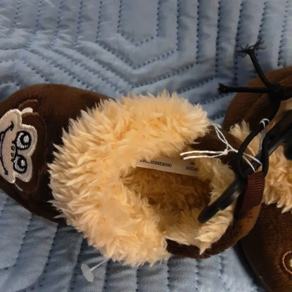 Monkeyface Cozy‎ Boot Dk Brown Cream Faux Fur Lining size 2